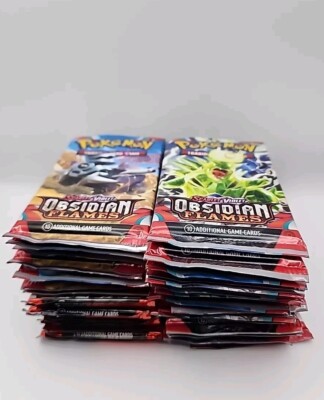 Pokemon TCG S&V Obsidian Flames Lot of 36 Sealed Booster Packs of Pokemon Cards