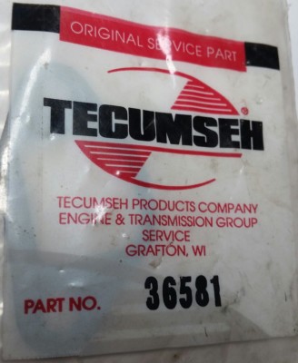 Genuine OEM Tecumseh 36581 Intake Pipe Gasket *Fast Free Shipping*