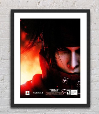 Final Fantasy VII Dirge Of Cerberus PS2 Glossy Promo Ad Poster Unframed G0495