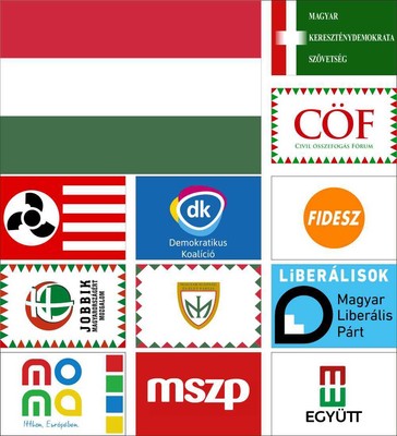 999 Hungary Flag CÖF Dawn Movement DK Fidesz Jobbik MIÉP MLP MoMa MSZP Together