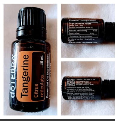 NEW, Sealed doTERRA Tangerine Essential Oil 15 ml- Exp. 2023, 2024 & 2026