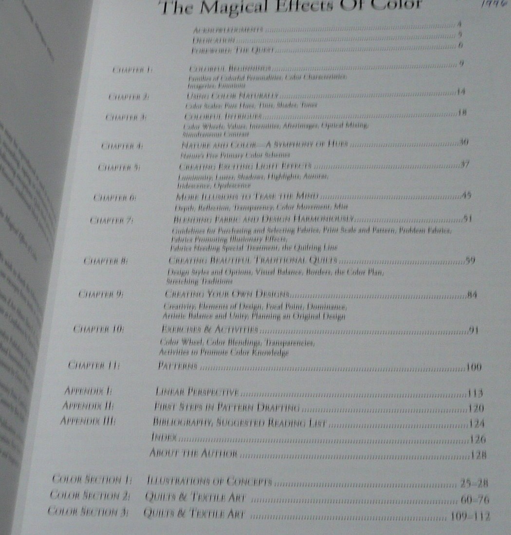 lot of 3 QUILTING BOOKS Magical Effects of Color / Creative Machine Art / Color+