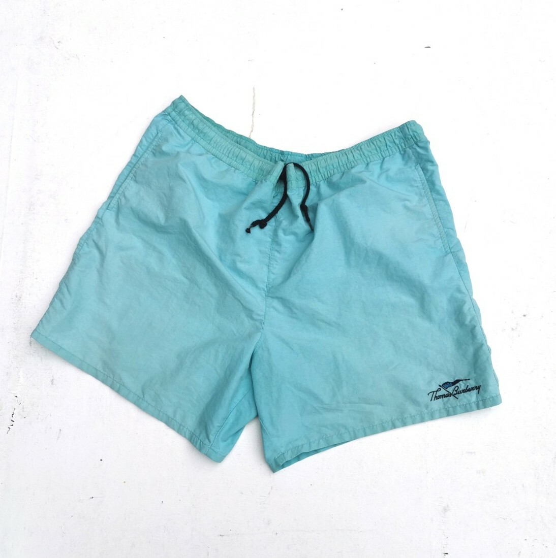 Vintage Thomas Burberry Swimshorts Size XL Blue 90s