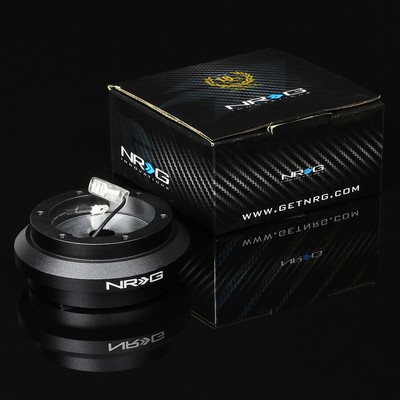 NRG STEERING WHEEL SHORT HUB+GEN 2.0 QUICK RELEASE BLACK FOR EE EF CR-X INTEGRA