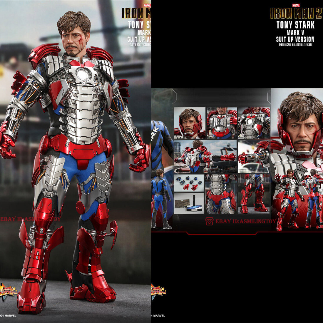Hot Toys - 『アイアンマン２』トニー・スターク（マーク５・スーツアップ版） Amazon.co.jp: ホットトイズ 【ムービー・マスターピース