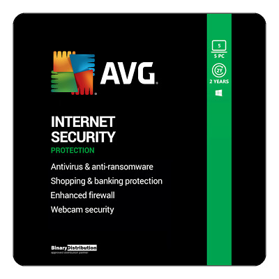 AVG Internet Security 2024 - 5 PC - 2 Years [Download]