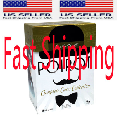 Agatha Christies Poirot:The Complete Series Collection DVD 33-Disc US Fast Ship
