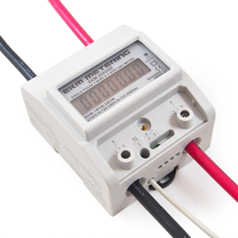 Universal Single Phase kWh Meter, 2Wire or 3Wire, 120V or 120/240