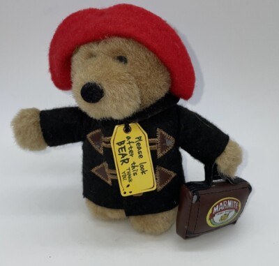 Marmite Paddington Bear Limited Edition Red Hat Black Coat 5 Vintage