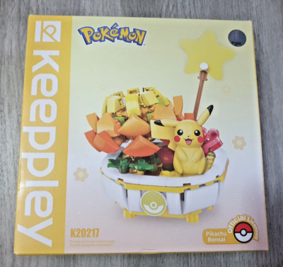 Pikachu Bonsai Plant Flower pot Potted Plant Building Blocks Keeppley Pokemon