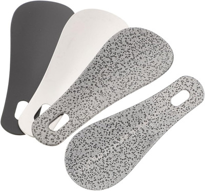 Ciieeo 4 Stück Pack Tragbare Kleiner Schuhanzieher aus Metall Kurzer Schuhanzieh