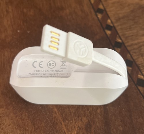 JLab Go Air True Wireless Earbuds Headphones Dual Connect Touch Sensors. White