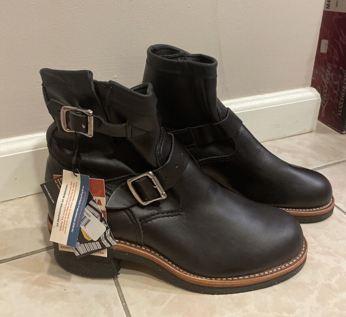 Chippewa Biker Boots Mens Pierce 7 Inch 1901M51 in Black