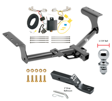 Trailer Tow Hitch For 13-18 Toyota RAV4 Complete Package w/ Wiring & 1