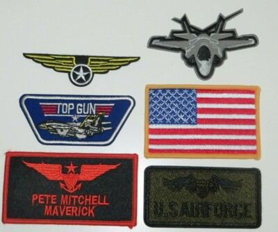 TOP GUN US Navy USN SEAL Sew On 10/" Diameter Embroidered JACKET BACK PATCH New