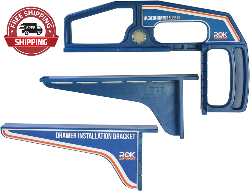 Hardware Magnetic Drawer Slide Mounting Kit (Includes Tool and Brackets)