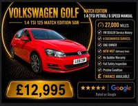 2016 Volkswagen Golf 1.4 TSI 125 Match Edition 5dr HATCHBACK Petrol Manual