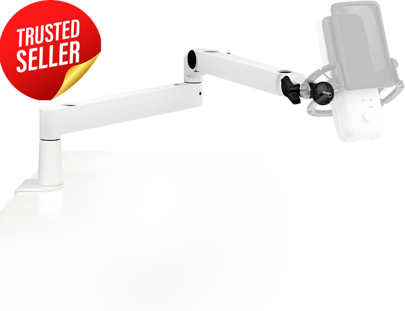 Mic Arm Wave LP White Boom Low Profile Magnetic