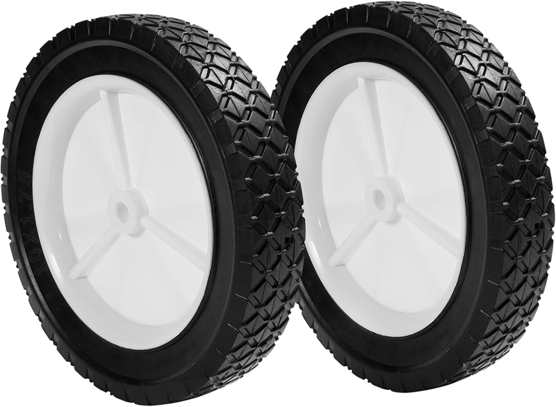 2 Pack 10 Inch Lawn Mower Wheels for Craftsman AYP MTD Push Lawnmower Hand Truck