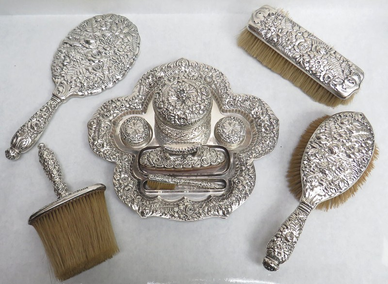 SUPERB 1883 -1886 TIFFANY & CO STERLING SILVER REPOSSE 10