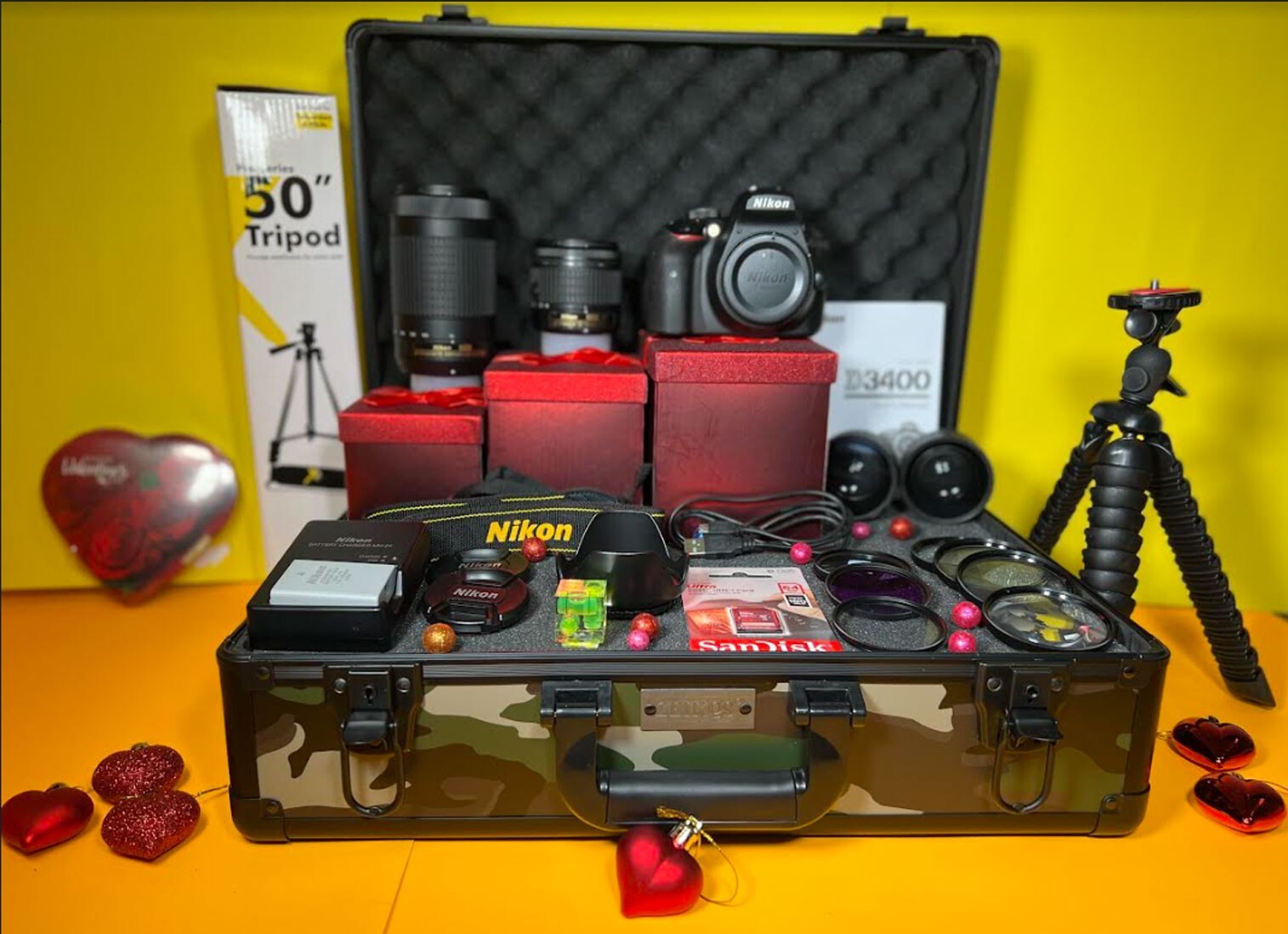 Nikon - 【新品】Nikon D3400 18-55 VR + 70-300 VR kit Amazon.com : Nikon D3400 Digital SLR Camera & 18-55mm VR