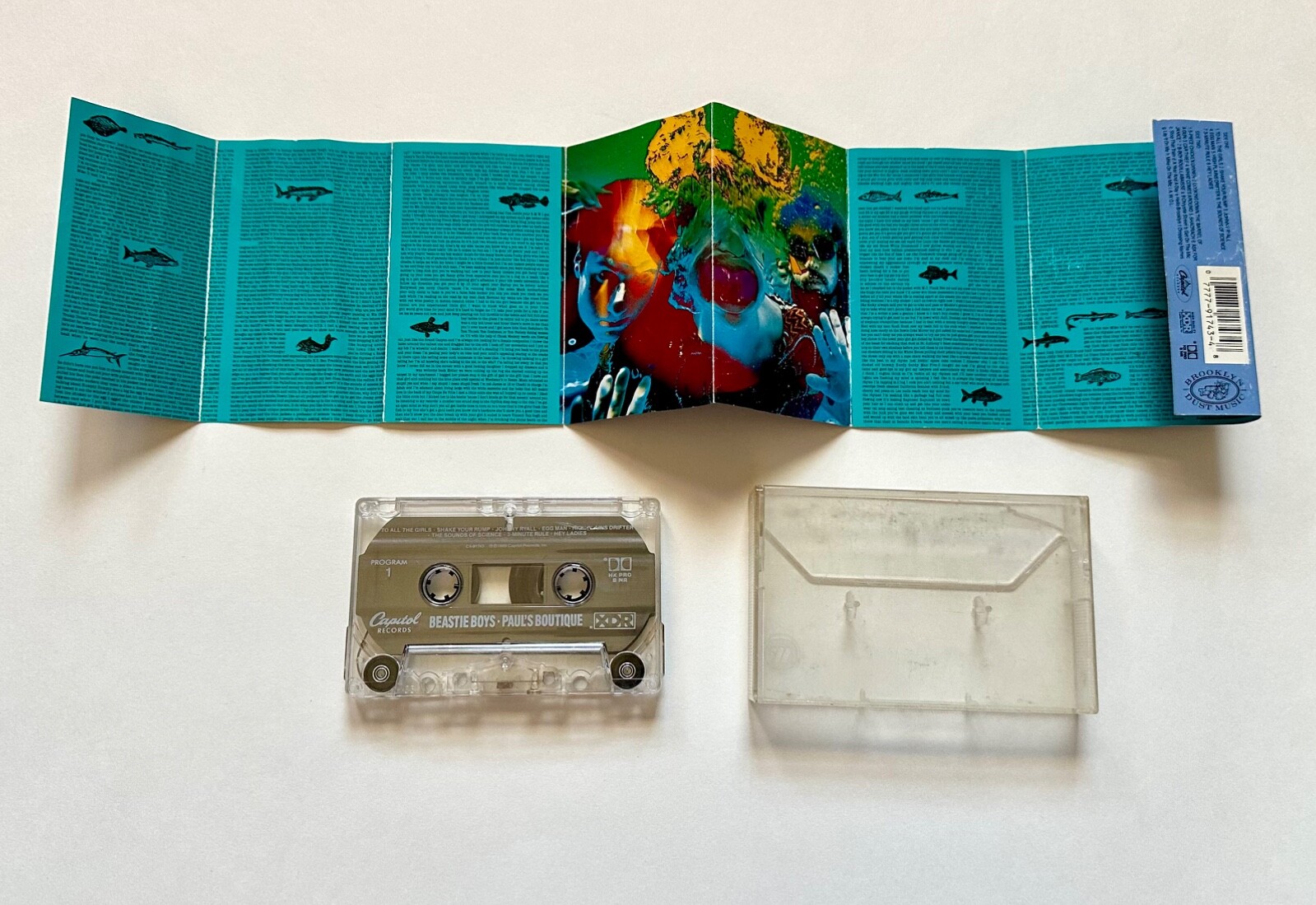 Vintage Beastie Boys Paul's Boutique Cassette Tape Hip Hop