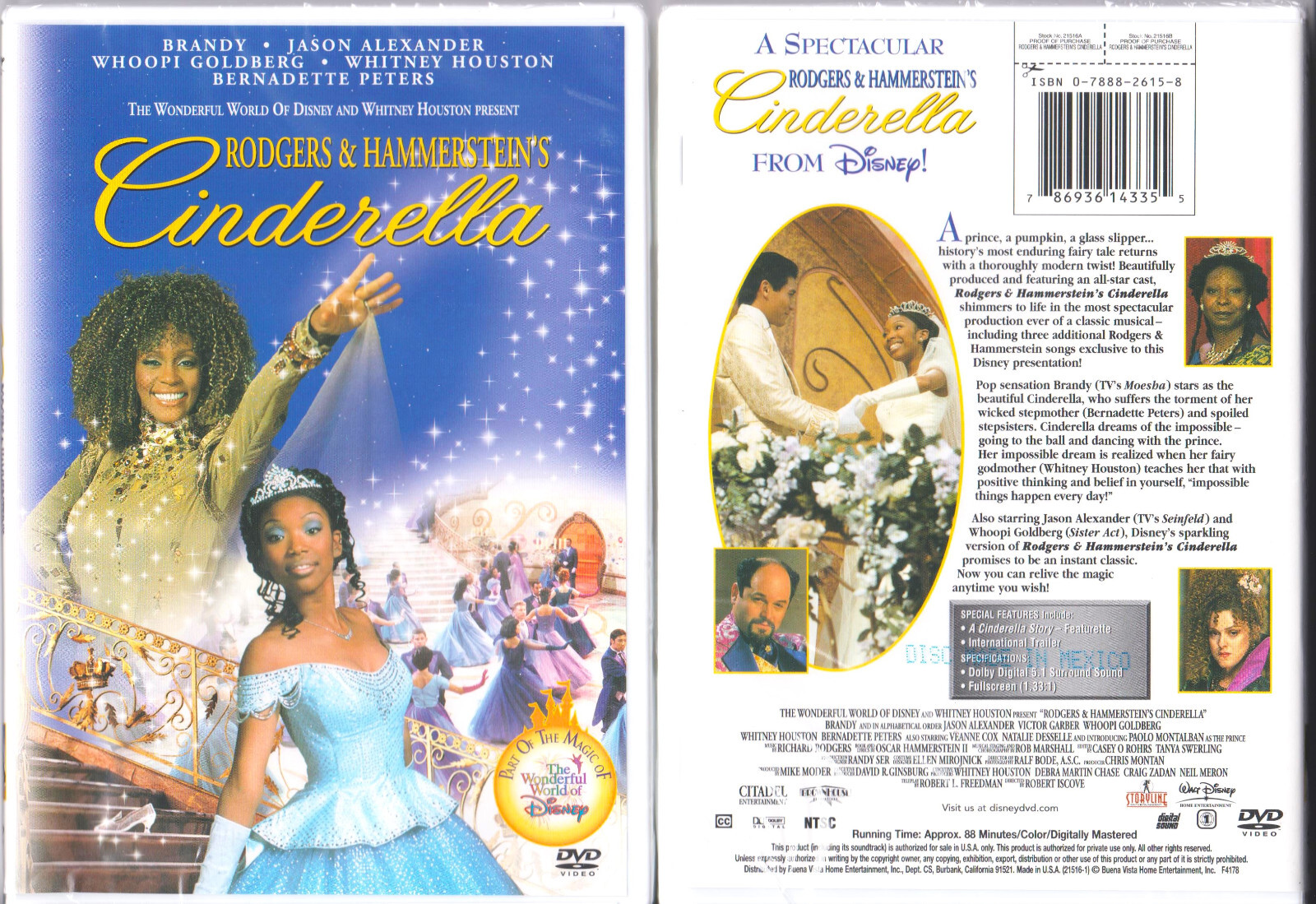 Rodgers and Hammerstein's Cinderella (DVD 1997) Brandy
