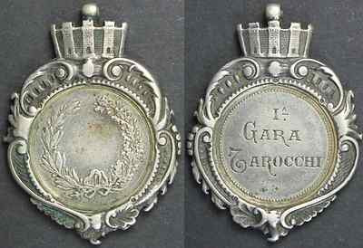 Medaglia - Prima Gara Tarocchi Ag g.11 mm 38/27