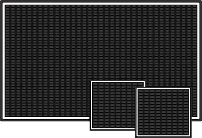 Coffee Bar Mats for Countertop 18 X 12 Inch Thick with Extra Two Coasters, Wh...