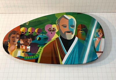 Star Wars Ceramic Platter Disney Parks Jeff Granito Greedo Han Obi Wan Cantina