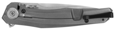 ZT Model 0707 Manual Folder Carbon Fiber/Titanium - 3.5'' - Drop Point - 0707
