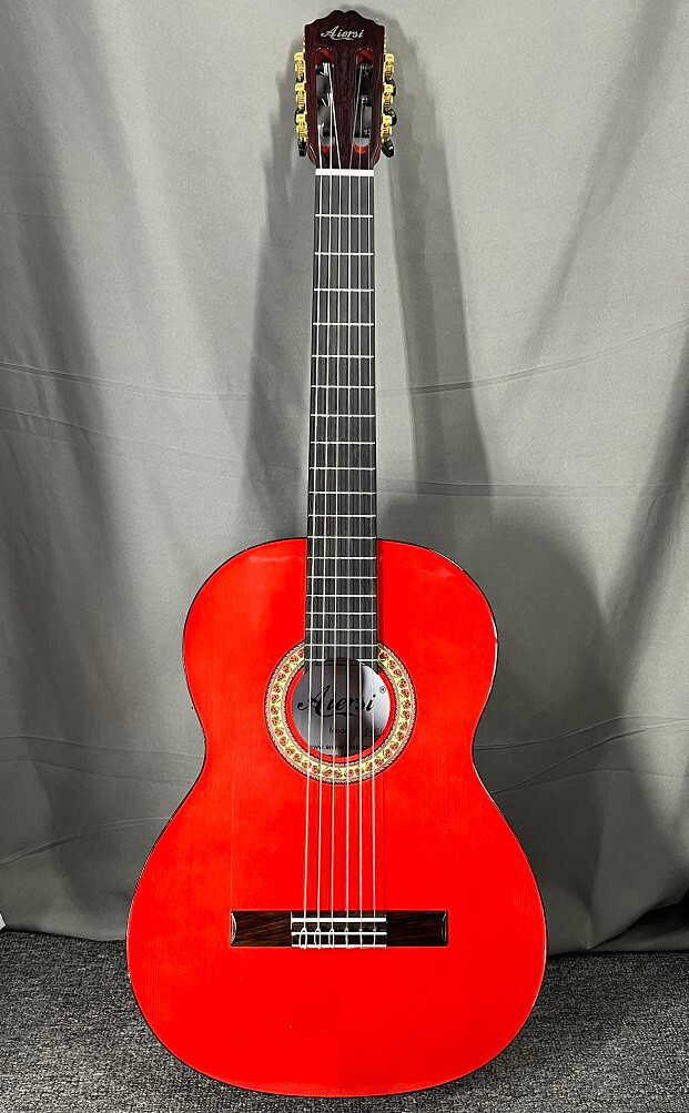 Newly Made 39 Inch Glossy Red Color Plywood Spruce Top