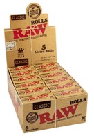 3 Boxen (72x) RAW Classic Rolls Slim 5m Länge unbleached Papers ungebleicht