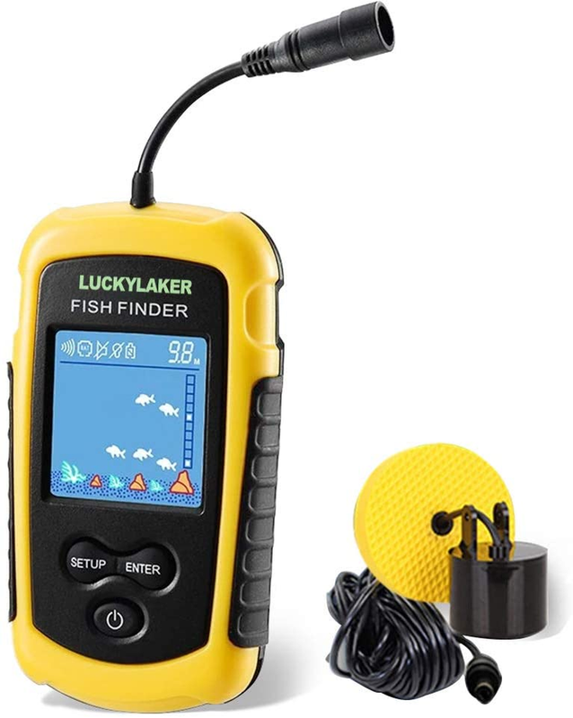 Portable Fish Finder Kayak Depth Sonar LCD Handheld Boat Ice Fishing Fishfinder