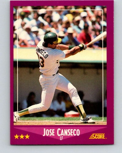 1988 Score #45 Jose Canseco Oakland Athletics Baseball Card