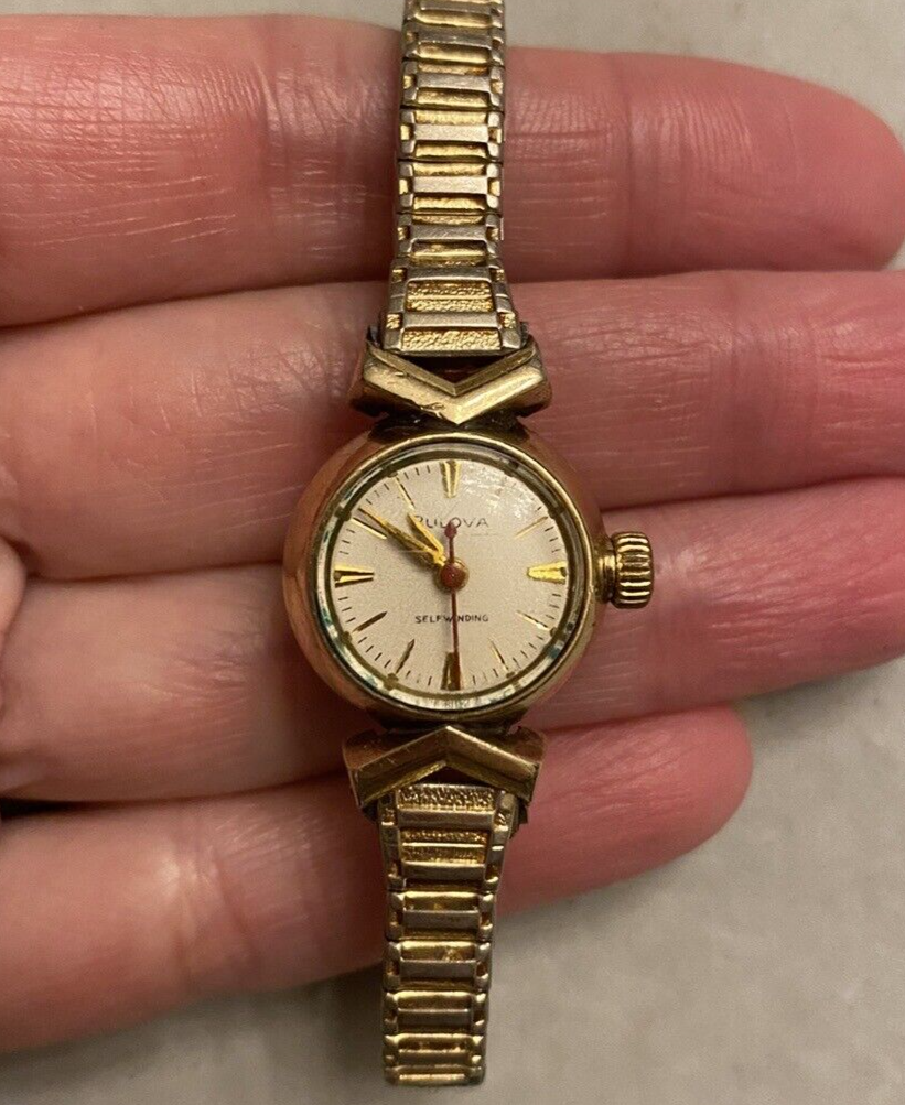 【美品】BULOVA レディース時計　10K ゴールド　ヴィンテージ 腕時計 楽天市場】【送料無料】腕時計 ブローバゴールドbulova 10 k
