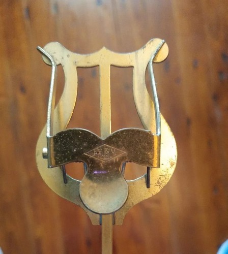 Vintage A.P.&M. Brass LYRE Marching Band Sheet Music clip Holder