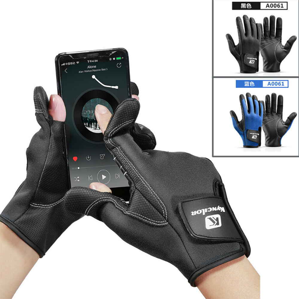 Fishing Gloves Neoprene Fleece Waterproof Warm Full Finger Gloves for Men Women