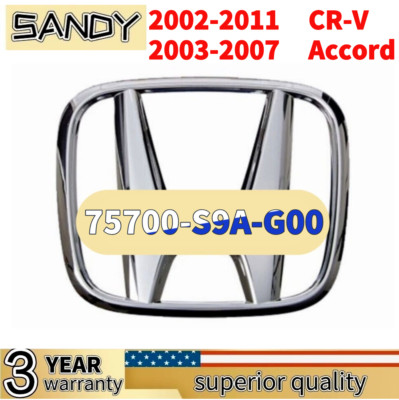 For Honda Accord 2003-2007 CR-V 2002-2011 Front Grille Emblem 75700-S9A-G00