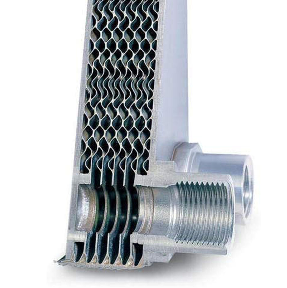 Brazed Plate Heat Exchanger SS316L 3"x8" 26 Plates 3/4" MPT 210,000 BTU