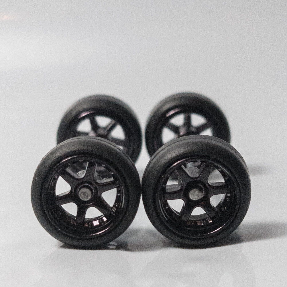 6 spoke Real Riders JDM Classic Wheels Set for 1/64 Scale