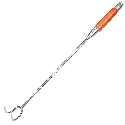 Food Flipper Meat Flipper Hook Stainless Steel Cooking Barbecue Flipper Turne...