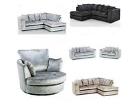 NEW CORNER SOFA OR 3 & 2 SEATER SOFA FREE DELIVERY