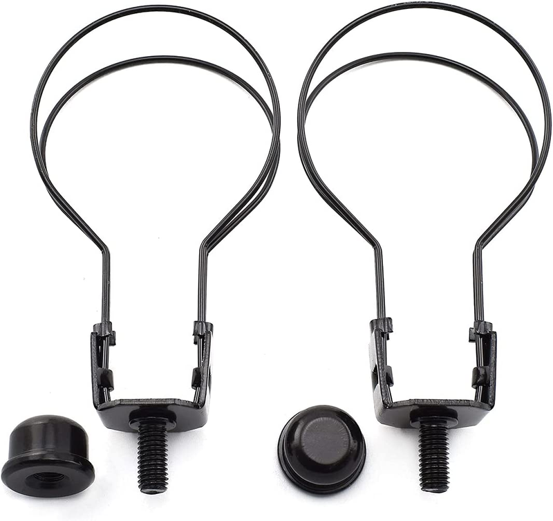 Lamp Shade Light Bulb Clip Adapter with Solid Lamp Finial for Table and Floor La