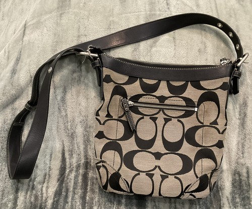 Coach Signature Crossbody Shoulder Bag Adjustable Strap