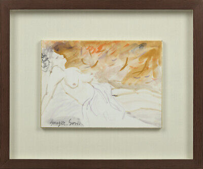 "A Woman" Watercolor painting by Son SangKi Korean artist, Just like Van Gogh