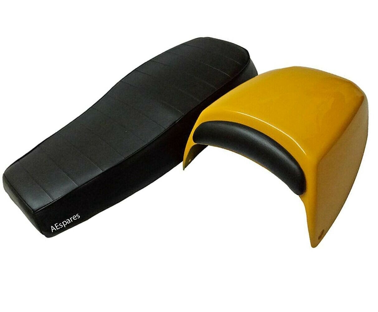 Fits Royal enfield Continental GT 535 Dual Seat Assembly With Yellow Cowl 