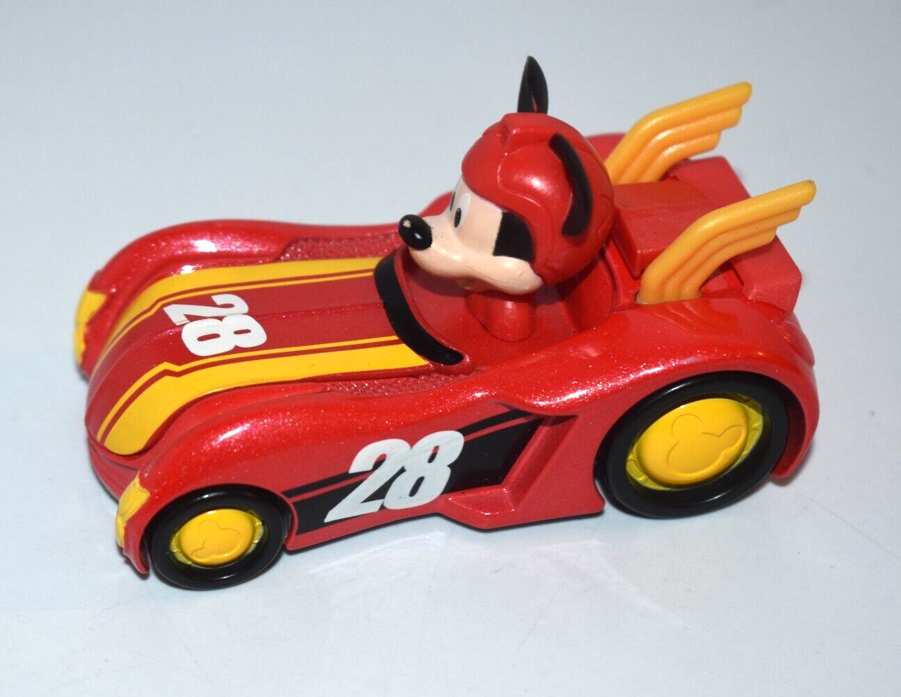 Disney Roadster Racers Diecast Mickey Mouse Red #28 Race Car