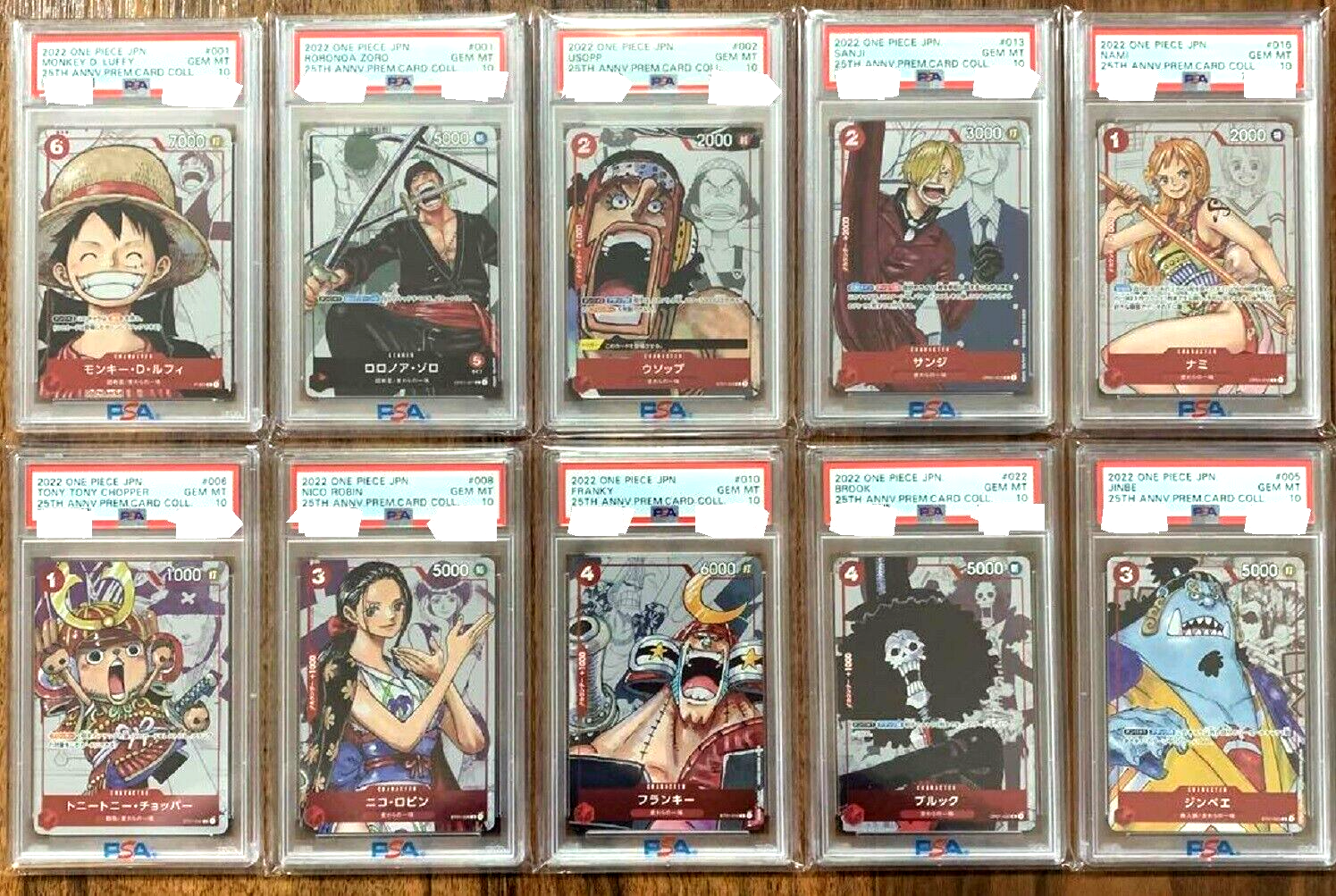 PSA 10 One Piece Card Game Premium Card Collection 25th PSA 10 One Piece Card Game Premium Card Collection 25th