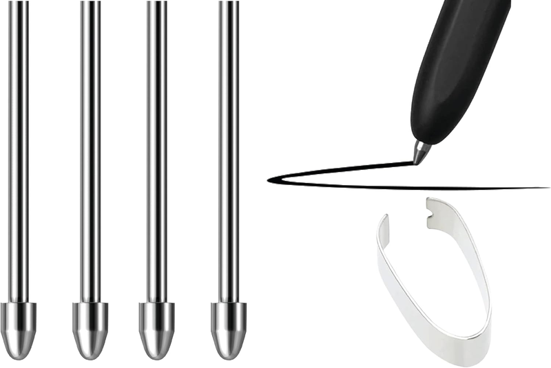 No Worn Out Titanium Alloy Metal Remarkable 2 Pen Tips Replacement Compatible Ni